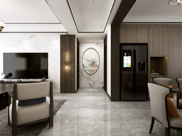 134平3室雅致新中玄关