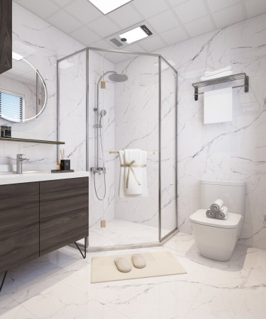 92平2室原木风卫生间