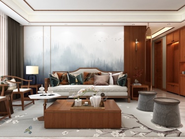 157平外滩玺园新中式风格——晓看天色暮看云