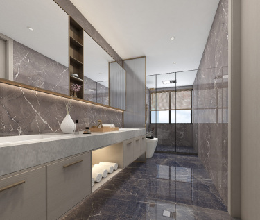 349平别墅现代简约卫生间