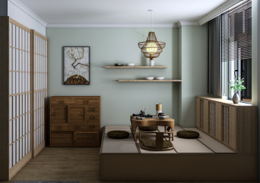 433平别墅现代简约老人房