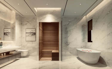 380平别墅雅致新中卫生间