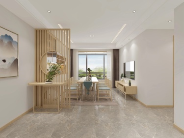 115平大境天成新中式风格