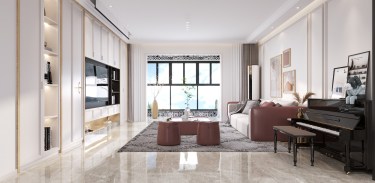 180平4室现代简约客厅