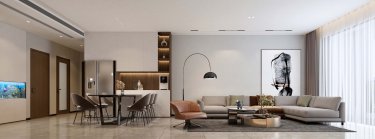 143平3室现代简约餐厅