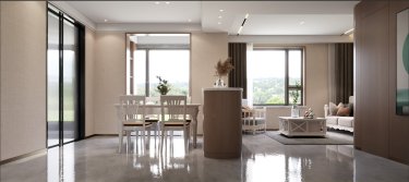 144平2室现代简约餐厅