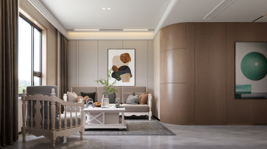 144平2室现代简约客厅