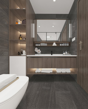 161平跃层/复式现代简约卫生间