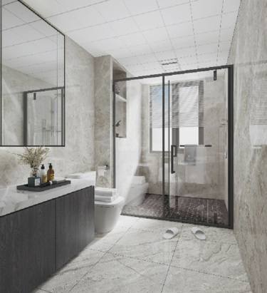 300平别墅现代简约卫生间