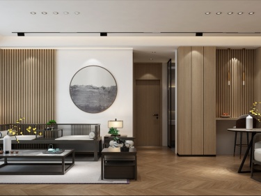 134平滨湖一号新中式风格