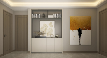 300平别墅现代简约走廊