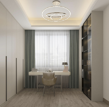 300平别墅现代简约书房