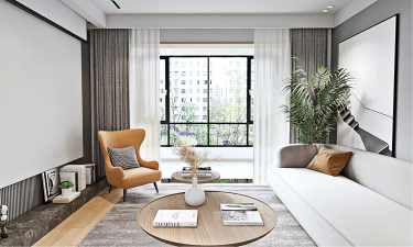 130平2室现代简约客厅