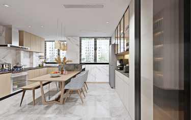 130平2室现代简约餐厅