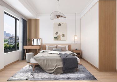 108平3室禅意日式卧室