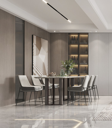 135平跃层/复式现代简约餐厅