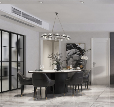 110平4室现代简约餐厅