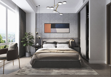 110平4室现代简约卧室