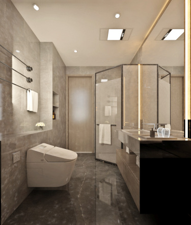 180平跃层/复式现代简约卫生间