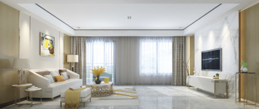 160平跃层/复式现代简约客厅