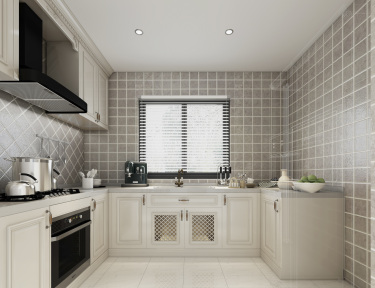 160平跃层/复式现代简约厨房