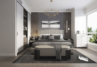 110平4室现代简约卧室