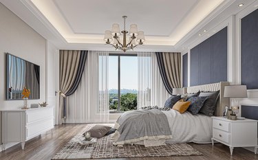 400平别墅原木风餐厅