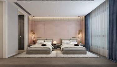 200平跃层/复式现代简约卧室