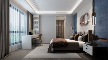 200平跃层/复式现代简约卧室