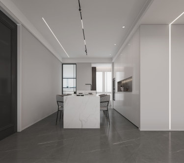 216平5室现代简约餐厅