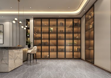 268平跃层/复式现代简约餐厅