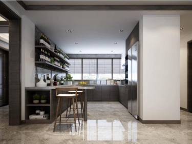 160平中粮本案新中式风格-取形于景，层层递进，于方圆之中，内有乾坤。