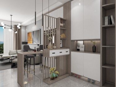 89平现代简约玄关