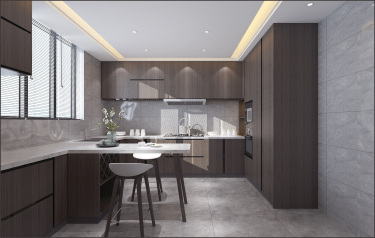 320平现代简约厨房