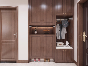 140平雅致新中玄关