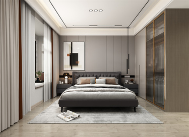 150平3室现代简约卧室