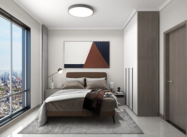 88平现代简约卧室