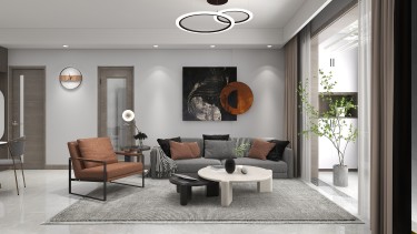 88平现代简约餐厅