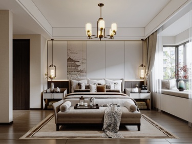 128平建发玖里湾新中式风格