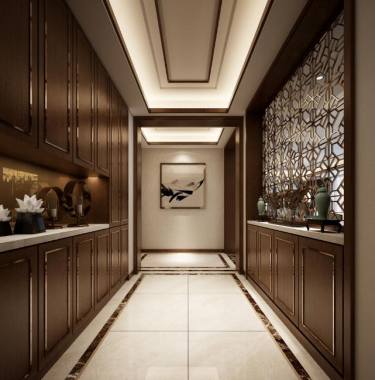 260平雅致新中玄关