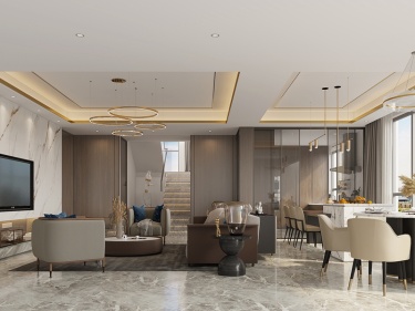 280平何山花园现代风格-现代的简雅