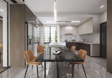 118平2室现代简约餐厅