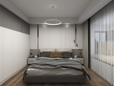 143平3室现代简约卧室