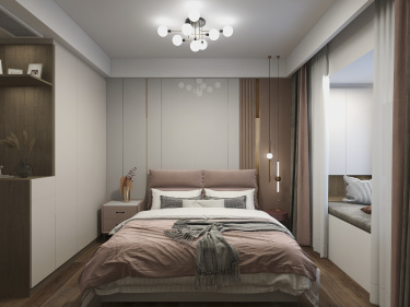 143平3室现代简约卧室