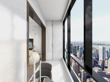 99平3室现代简约阳台