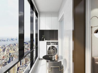 99平3室现代简约阳台