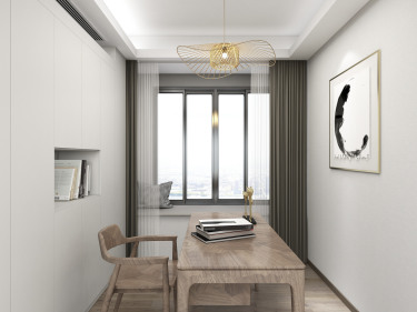 147平4室现代简约书房