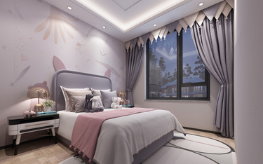 92平现代简约儿童房