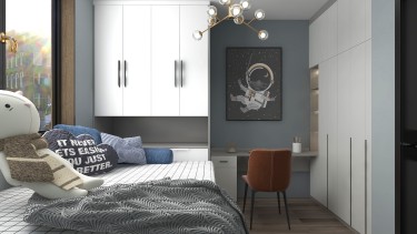 140平现代简约儿童房