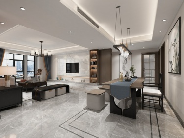 150平书香华府新中式风格-雅韵